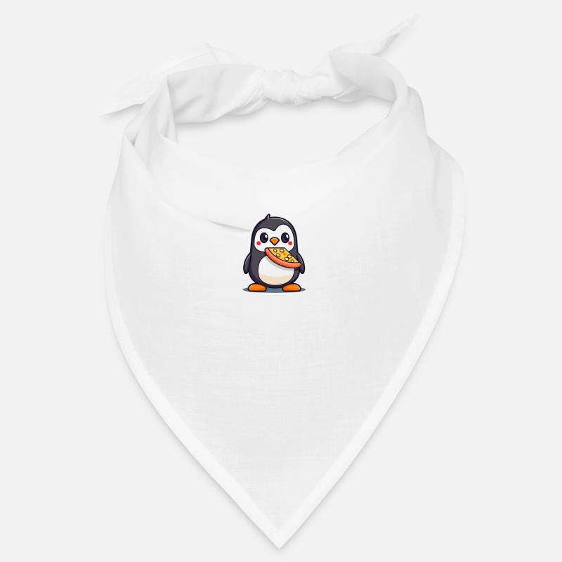 Pinguin süß mit Pizza Bandana