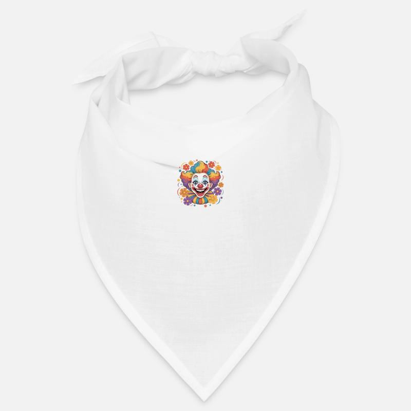 Clown joyeux avec des fleurs Bandana