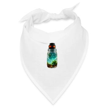Flasche Natur - Bandana - Weiß - Vorne