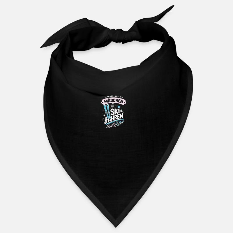 Nur ein Mädchen, das Ski fahren liebt Bandana