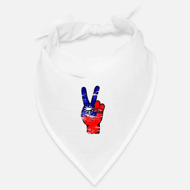 Drapeau de Taïwan Symbole de victoire de paix utilisé Bandana