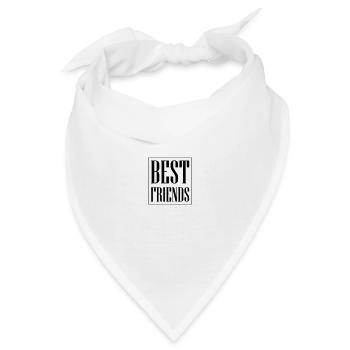Beste Freunde - Bandana - Weiß - Vorne