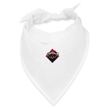 Echse Gecko Weihnachten Cool - Bandana - Weiß - Vorne