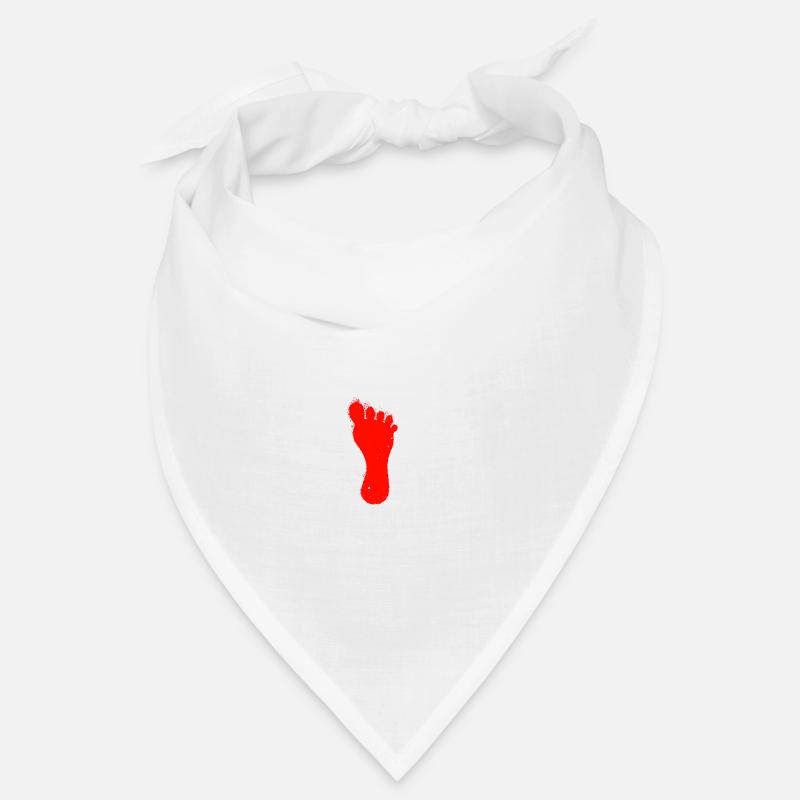 pied droit rouge Bandana
