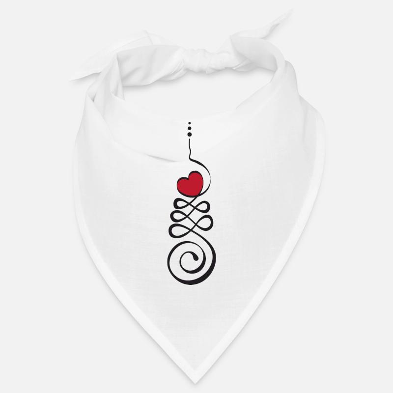 Einzigartiges Unalome Herz Bandana