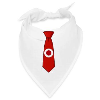 Japan Tie – Flaggendesign - Bandana - Weiß - Vorne