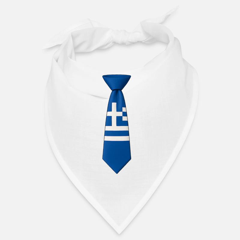Cravate grecque – Drapeau Bandana