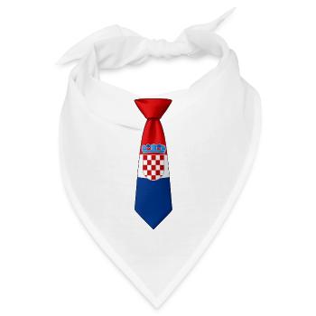 Croatia Tie – Flaggendesign - Bandana - Weiß - Vorne