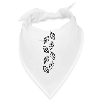 Eichenblatt Blatt Symbol - Bandana - Weiß - Vorne