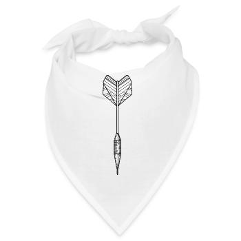 Dartpfeil Zeichnung - Bandana - Weiß - Vorne
