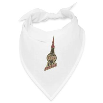UdSSR vostok Geschenk Gagarin Russland Astronaut - Bandana - Weiß - Vorne
