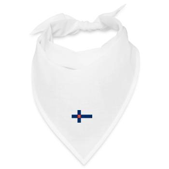 Staatsflagge von Finnland (klein) - Bandana - Weiß - Vorne