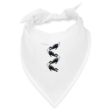 Tauchen Taucher - Bandana - Weiß - Vorne