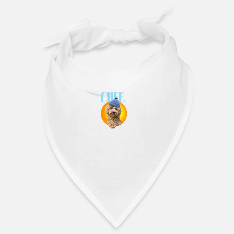 Pudel mit Pudelmütze "Chefchen" Bandana