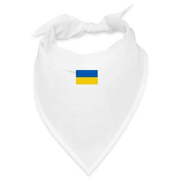 Ukraine Flagge - Bandana - Weiß - Vorne