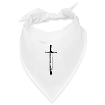 Schwert Schwertkämpfer Schwerter Schwertkampf - Bandana - Weiß - Vorne