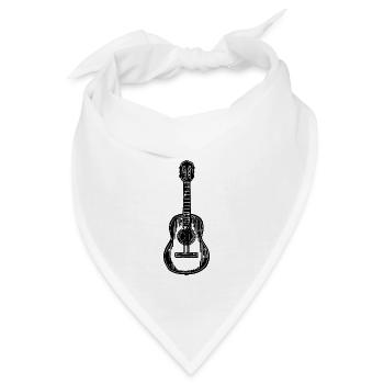 Gitarre Gitarrist - Bandana - Weiß - Vorne