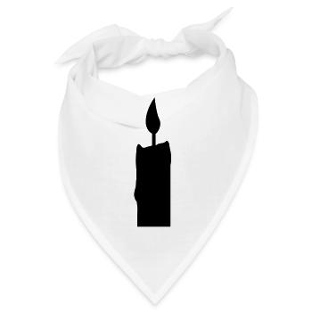 kerze - Bandana - Weiß - Vorne