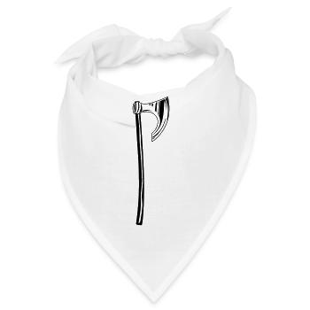 Axt - Bandana - Weiß - Vorne