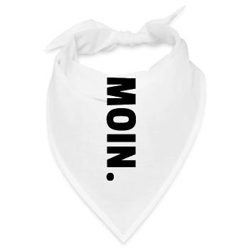 Moin Schwarz - Bandana - Weiß - Vorne
