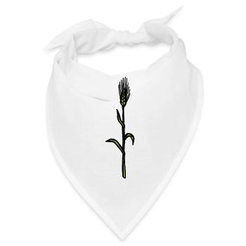 Gerste Getreide Landwirtschaft Geschenk Ackerbau - Bandana - Weiß - Vorne