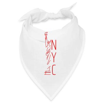 Statue of Liberty - NYC - Freiheitsstatue und NYC - Bandana - Weiß - Vorne