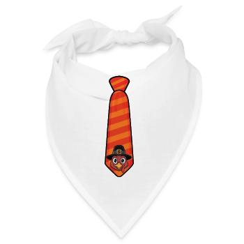 Thanksgiving Krawatte Herbst Lustiger Urlaubsstil - Bandana - Weiß - Vorne