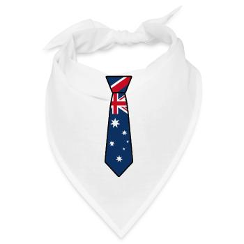 Australia Tie – Flaggendesign - Bandana - Weiß - Vorne