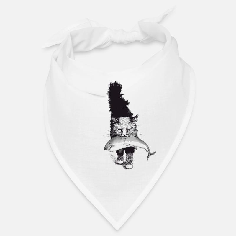 Shark-Cat - Bandana - Weiß