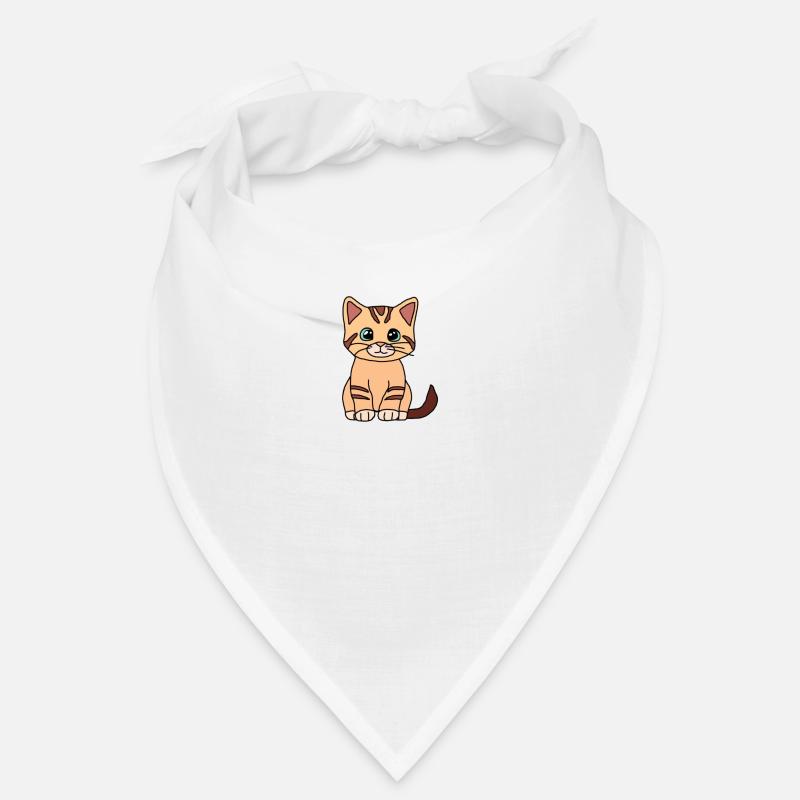 Cute Brown Cat Bandana