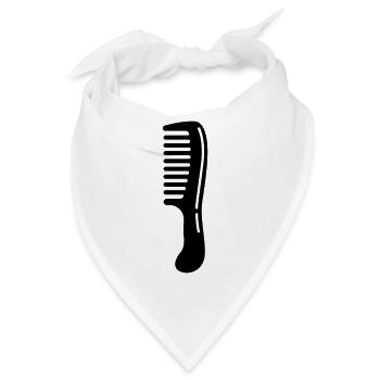 Kamm Friseur icon - Bandana - Weiß - Vorne