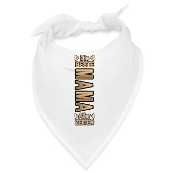 Die beste Mama aller Zeiten - Bandana - Weiß - Vorne