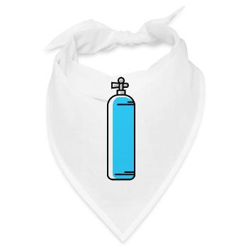 Sauerstoff Tauchen symbol - Bandana - Weiß - Vorne