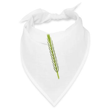 Rosemary Botanische Illustration - Bandana - Weiß - Vorne