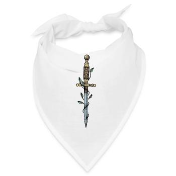 Schwert - Bandana - Weiß - Vorne