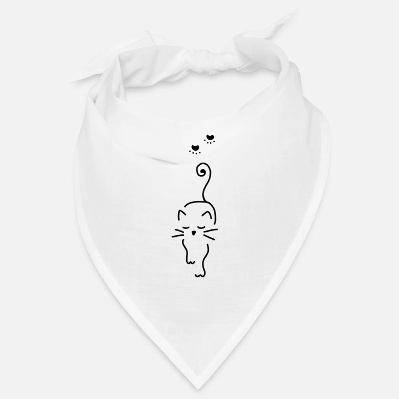 Empreinte de patte d'animal de compagnie de chat Bandana