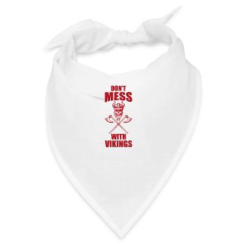 Don't mess with vikings Don't mess with vikings - Bandana - Weiß - Vorne