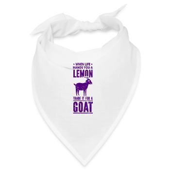 Ziege - Bock - Geiß - Bauernhof - Zoo - Urlaub - Bandana - Weiß - Vorne