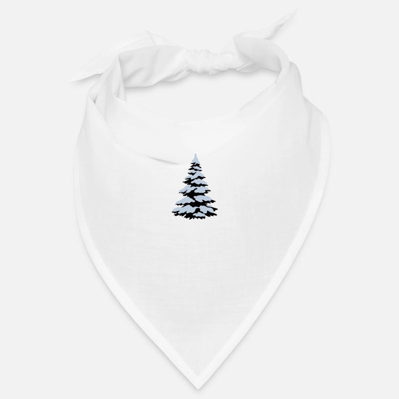 Baum und Schnee, verschneiter Baum, Weihnachtsbaum Bandana