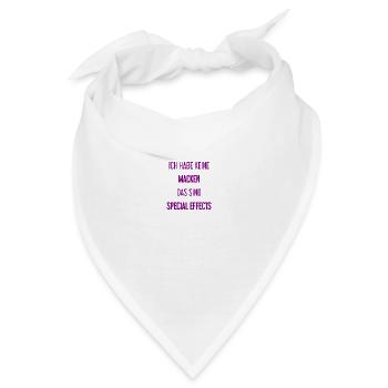 Keine Macken, nur Special Effects! - Bandana - Weiß - Vorne