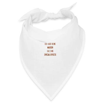 Keine Macken, nur Special Effects! - Bandana - Weiß - Vorne