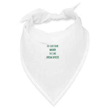 Keine Macken, nur Special Effects! - Bandana - Weiß - Vorne