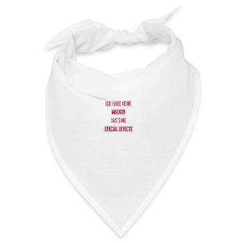 Keine Macken, nur Special Effects! - Bandana - Weiß - Vorne