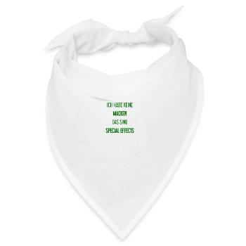 Keine Macken, nur Special Effects! - Bandana - Weiß - Vorne