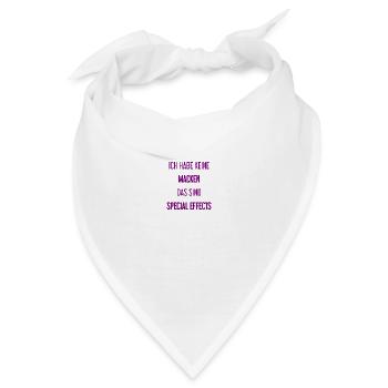 Keine Macken, nur Special Effects! - Bandana - Weiß - Vorne