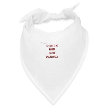 Keine Macken, nur Special Effects! - Bandana - Weiß - Vorne