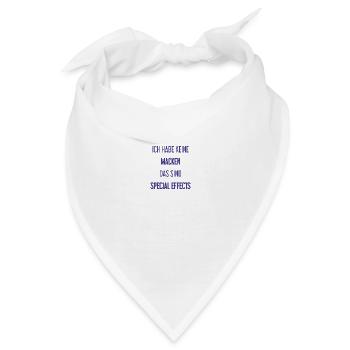Keine Macken, nur Special Effects! - Bandana - Weiß - Vorne