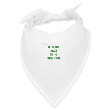 Keine Macken, nur Special Effects! - Bandana - Weiß - Vorne