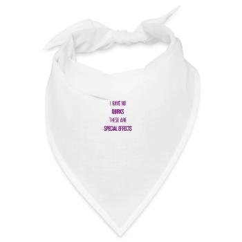 Keine Macken, nur Special Effects! - Bandana - Weiß - Vorne