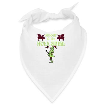Grill Ritter / grill knight (3c) - Bandana - Weiß - Vorne